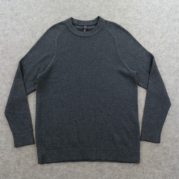 Lululemon Other - Lululemon Textured Knit Crewneck Sweater Mens Medium Heathered Black LM3DQBS